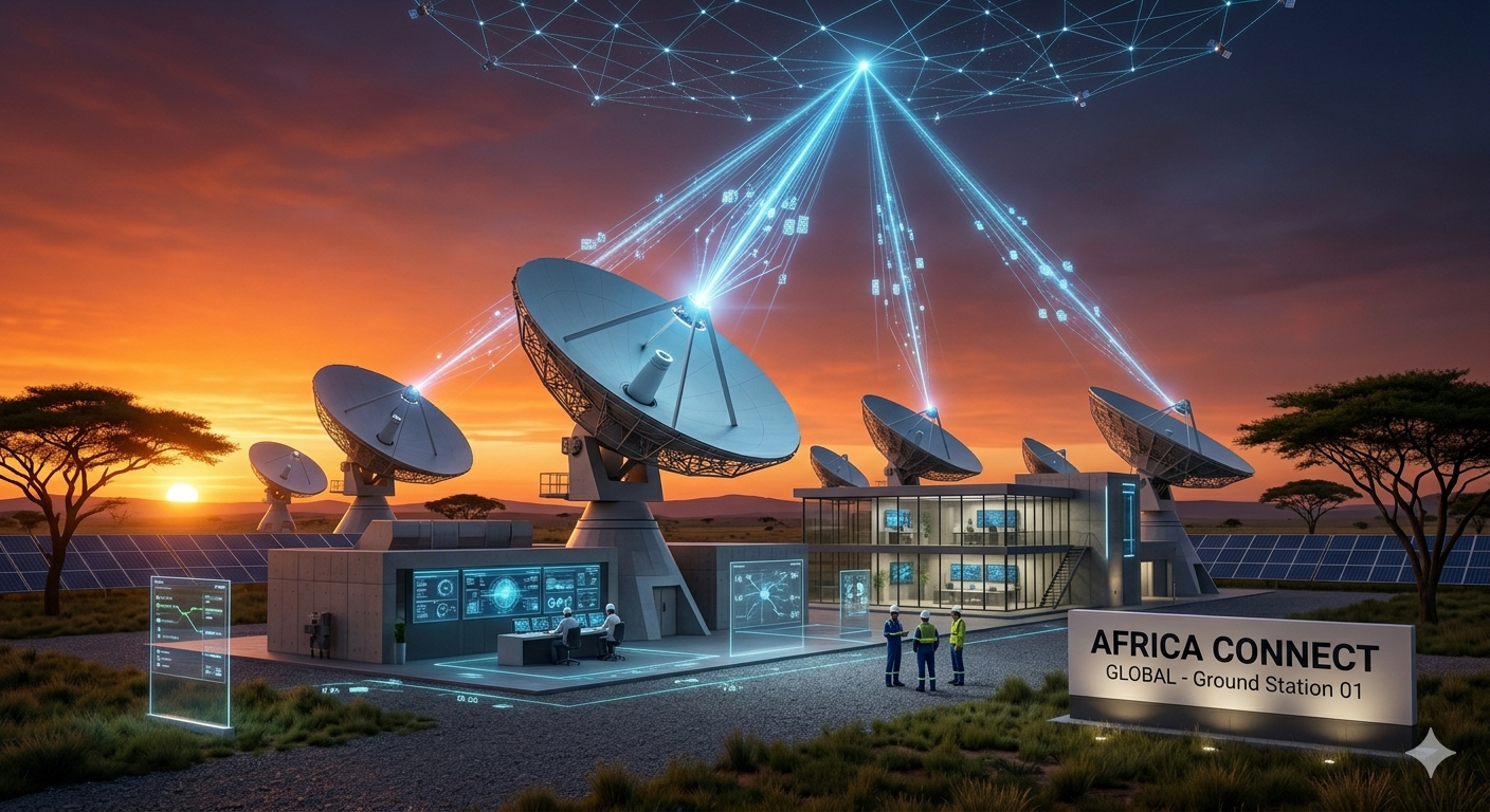 OrbitLinked Ground Station — Accra, Ghana